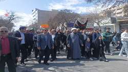 حضور پرشور کارکنان سازمان جهاد کشاورزی اردبیل در راهپیمایی روز جهانی قدس